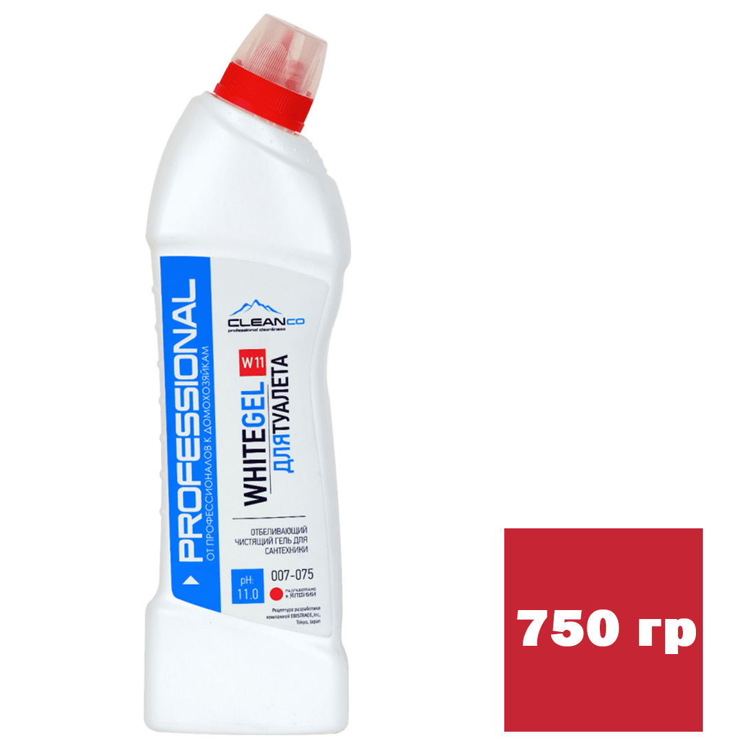 Отбеливающий и дезинфицирующий гелеобразный препарат Cleanco "Whitegel W11", 750 гр