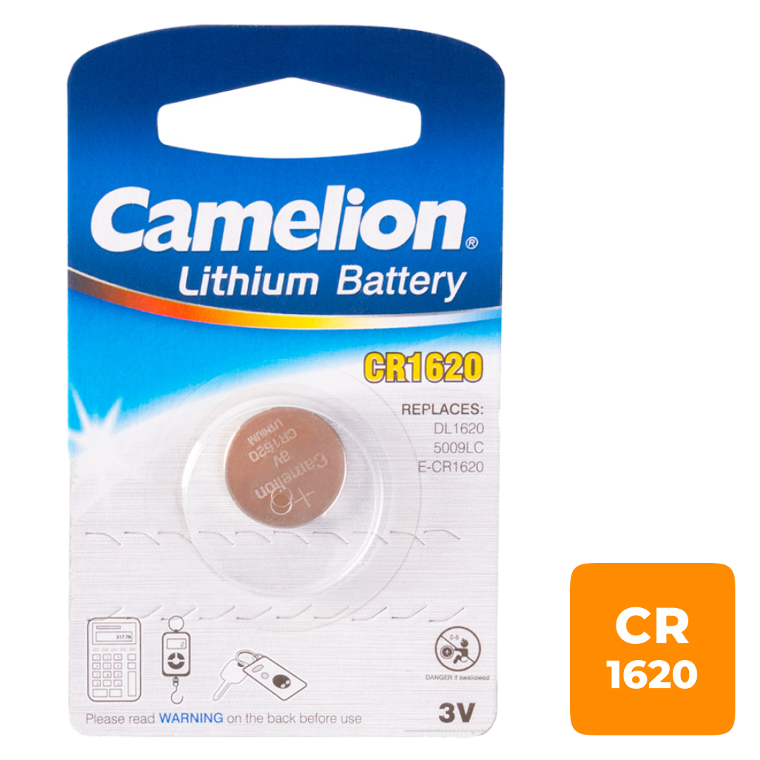 Батарейки Camelion Lithium дисковые CR1620-BP1, 3V, 1 шт., цена за штуку